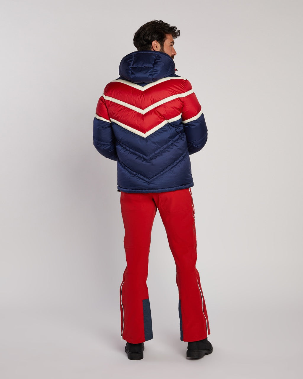 Perfect Moment Men's Chevron Super Day Jacket in Navy