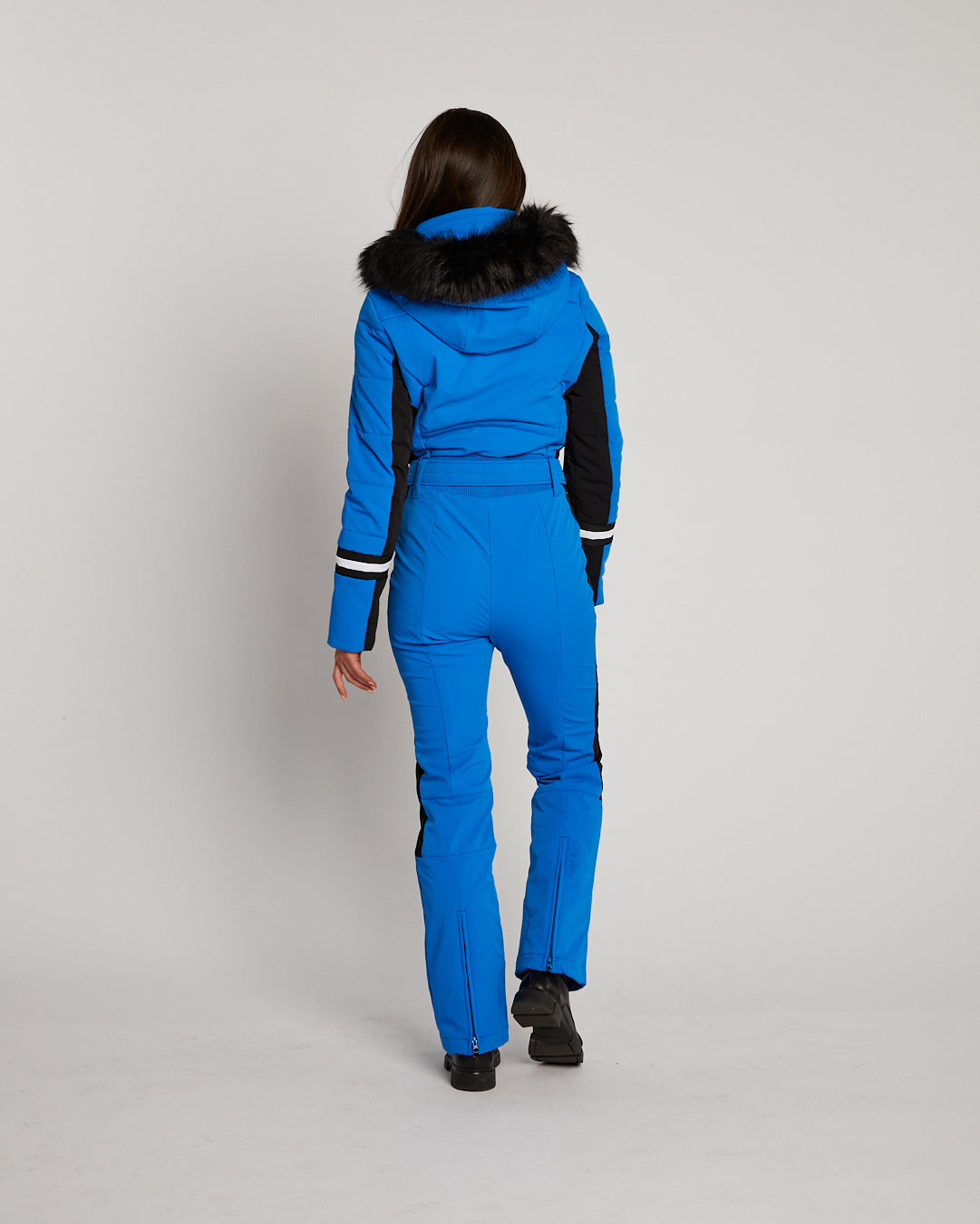 Poivre Blanc Stretch Insulated Ski Suit with Faux Fur (Women's